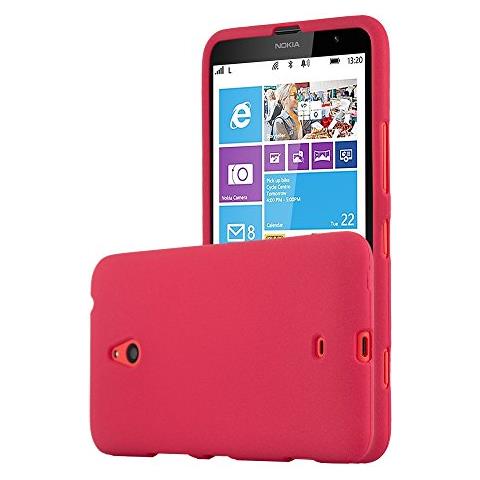 Custodia Compatibile Con Nokia Lumia 1320 In Frost Rosso - Coperchio Protettivo In Silicone Tpu Flessibile - Foto 1