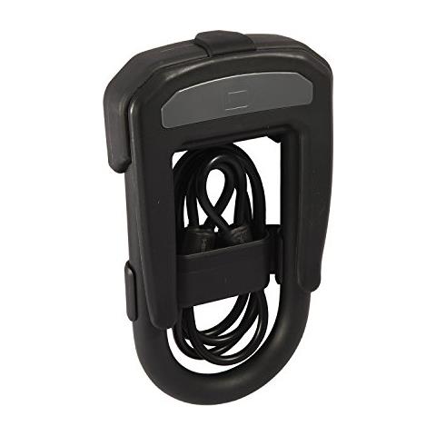 Dc D Lock 13mm X 14 X 7cm Hardened Steel + 5mm X 0.9m Cable + Cable Holder (silver Sold Secure)  - Foto 3