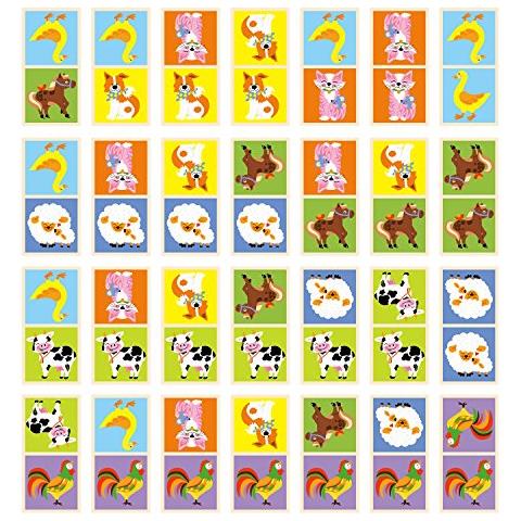 --51306-domino, Motivo: Animali Della Fattoria, Multicolore, 51306 - Foto 2