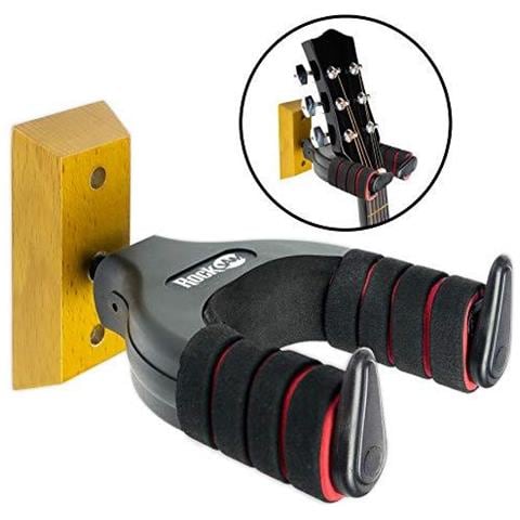 Montaggio A Parete Universale Chitarra Hanger - Base In Legno - Acoustic Guitar Hanger Chitarra Elettrica E Hanger Bass Guitar Hanger - Foto 1