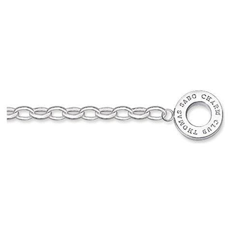 Charm Bracelet Charm Club 925 Dargento Delle Donne 155 - 16 Cm X0163-001-12-s - Foto 2