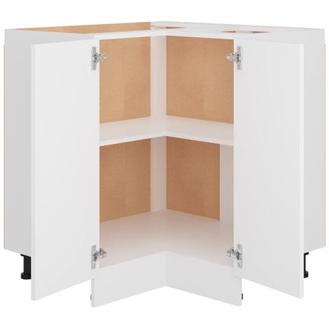 Armadio Angolare “Lyon” Bianco 75,5x75,5x81,5 cm - Foto 2