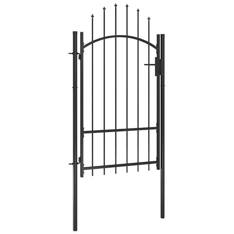 Cancello da Giardino in Acciaio 1x2,2 m Nero - Foto 1