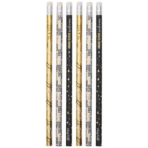 Set Di 6 Matite Di Legno Con Gomma Dobby L'elfo Libero, Multicolore - Foto 7