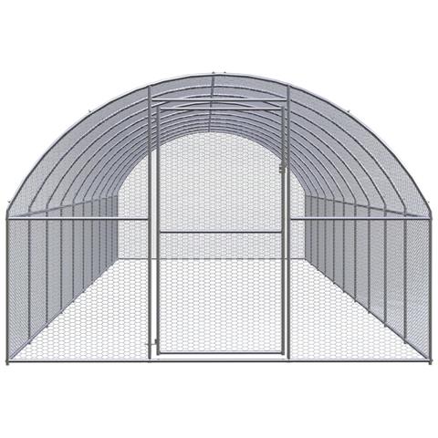 Gabbia per Polli da Esterno 3x10x2 m in Acciaio Zincato - Foto 2