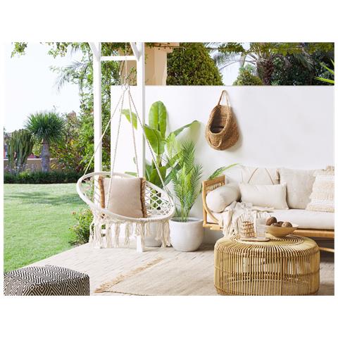 Sedia Sospesa Da Fissare Al Soffitto Gabella Cotone Bianco - Foto 1