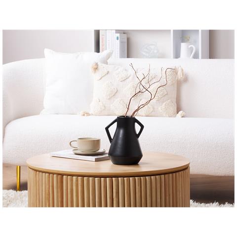 Vaso Da Fiori Fermi Realizzato A Mano Ceramica Nero - Foto 1