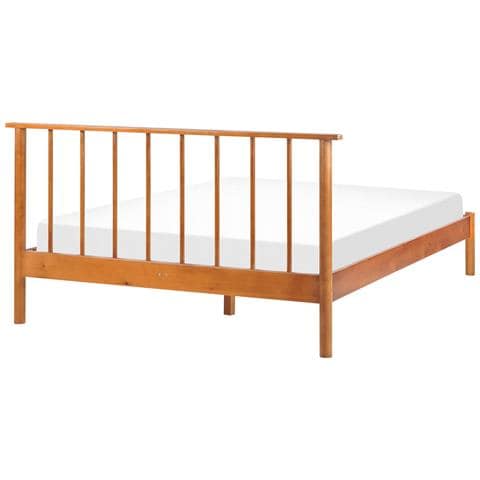 Letto Legno Di Pino Barret 140 X 200 Cm Marrone - Foto 2