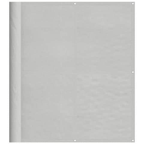 Paravento Balcone Grigio Chiaro 120x300cm 100%poliestere Oxford - Foto 2