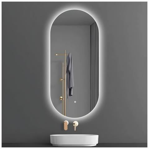 Porta Doccia Scorrevole Slide Per Box Nicchia Due Ante Cristallo Temprato *** Misure : 60x100 Cm, Tonalità : Dimmerabile 2700-4500-6500k - Foto 1