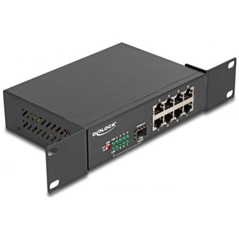 88064 Switch Di Rete Non Gestito Gigabit Ethernet (10/100/1000) Nero - Foto 1
