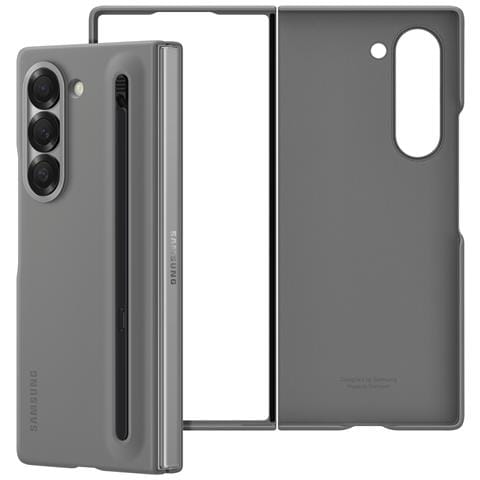 Cover Originale Galaxy Z Fold6 Con S Pen In Silicone, Grigio - Foto 1