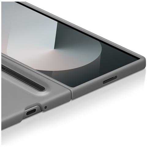 Cover Originale Galaxy Z Fold6 Con S Pen In Silicone, Grigio - Foto 5