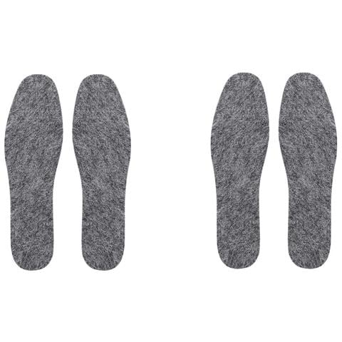 Solette Per Scarpe In Lana Per La Stagione Fredda Tagliate Su Misura Grey L - Foto 1