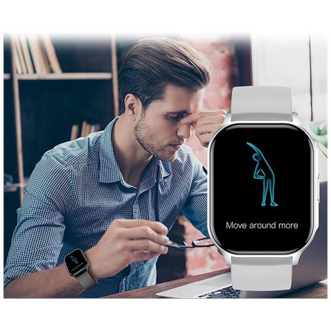 Smart Watch Orologio Multi-movimento Impermeabile Silver - Foto 2
