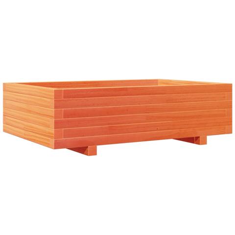 Fioriera Giardino Marrone Cera 90x60x26,5cm Legno Massello Pino - Foto 2