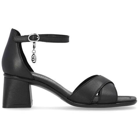 Black Elegant Part-open Sandals Sandali Pelle Scarpe Donna Nero Eu 39, D1k50-00 - Foto 2