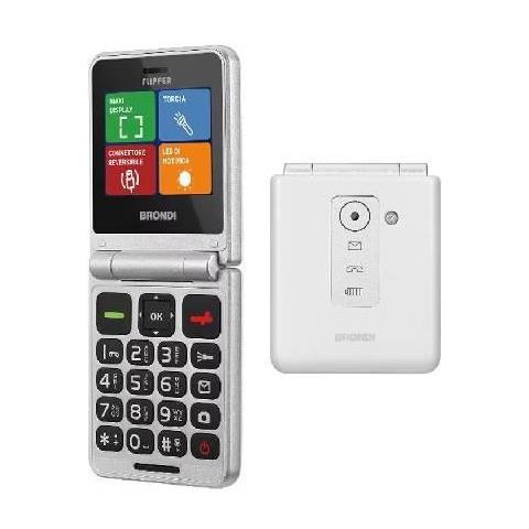 Telefono Flipper White Metal 2.4" 800mah Dual Sim - Foto 1
