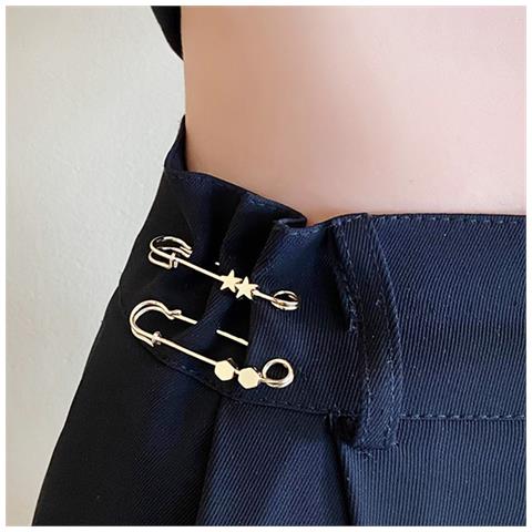 Spille Per Cintura Dorate (confezione Da 5) - Bottoni Per Jeans Regolabili   Cerchio - Foto 7