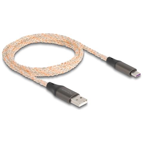 Cavo USB 2.0 da Tipo-A per USB Type-C con illuminazione RGB da 1 m - Foto 2