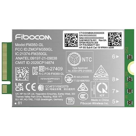 Drahtloses Mobilfunkmodem - 5g - Fr Elite X360, Elitebook 83x G11, 84x G11, 86x G11, Zbook Firefly 14 G11, Zbook Fury 16 G11 (am5r4aa) - Foto 1
