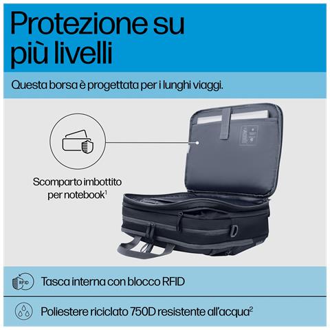 Borsa per laptop da 16 pollici Travel Plus 22L - Foto 2