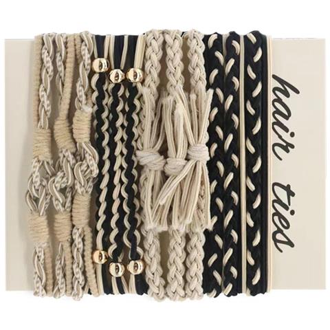 Elastici Per Capelli Intrecciati Bohemien - Confezione Da 12 Modello 7 - Foto 1