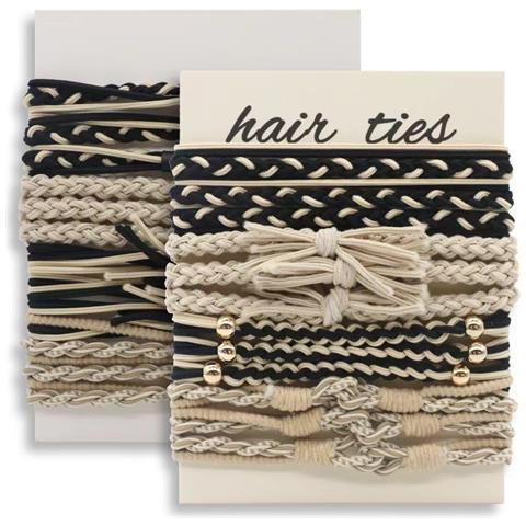 Elastici Per Capelli Intrecciati Bohemien - Confezione Da 12 Modello 7 - Foto 4