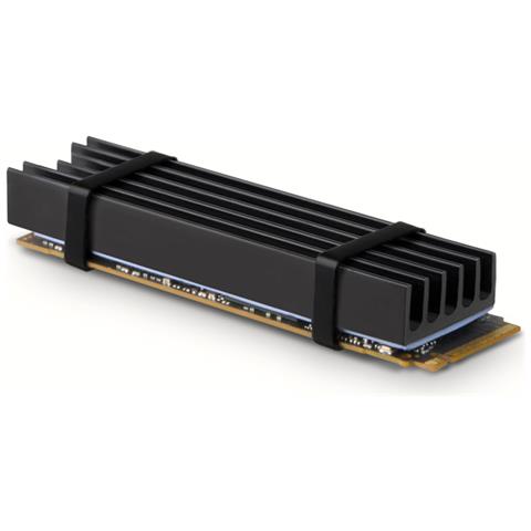 CLR-M2L10 sistema di raffreddamento per computer M. 2 NVMe SSD, Unità allo stato solido Dissipatore di calore /Radiatore Nero 1 pz - Foto 1