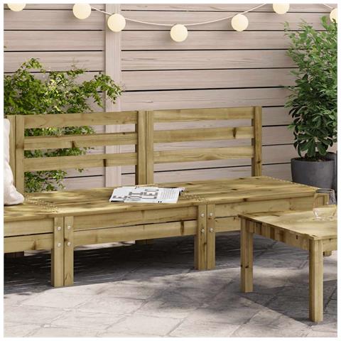 Lusso Casadino - Divani Senza Braccioli Da Giardino 2pz Legno Di Pino Impregnato - Foto 8