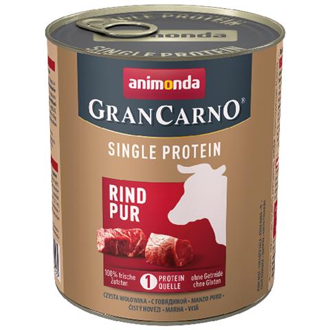 GranCarno 82432 cibo umido per cani Manzo Adulto 800 g - Foto 1