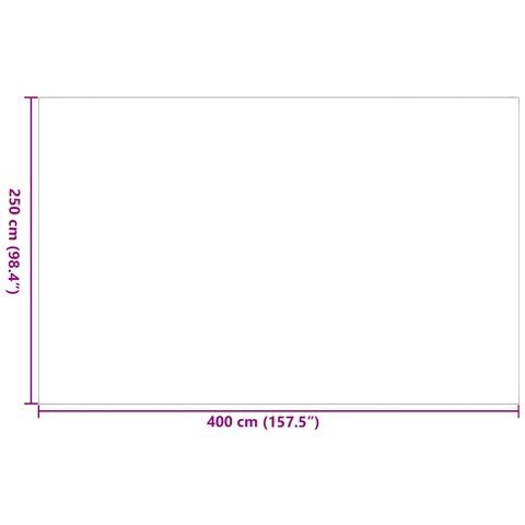 Tappeto da esterno 'ARAKIL'Nero e Grigio 250x400 cm PP - Foto 6