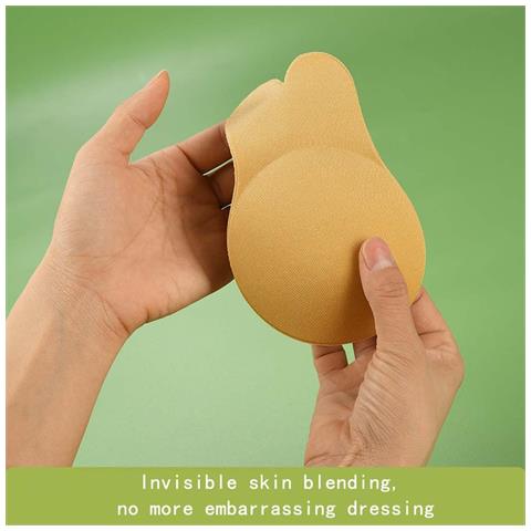 Copri Capezzoli A Forma Di Orecchie Di Coniglio In Silicone: Invisibili, Traspiranti E Sollevanti Beige L/xl - Foto 4