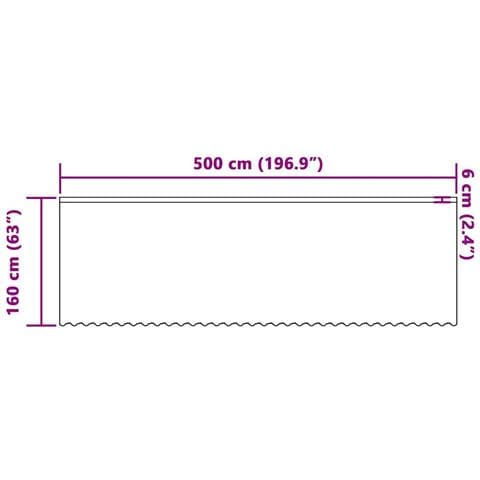 Tende con tende Bianco 500x100cm Poliestere - Foto 8