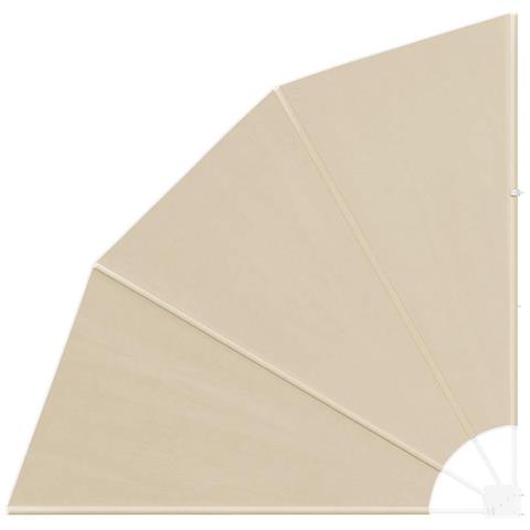 Schermo di Privacy per Balcone Beige 140 x 140 cm Tessuto - Foto 1