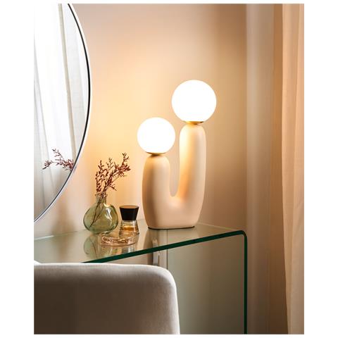 Lampada Da Tavolo Tulun Beige - Foto 1