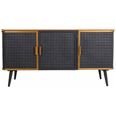 Credenza In Metallo E Legno Con 3 Porte 118x38x58,5 - Foto 2