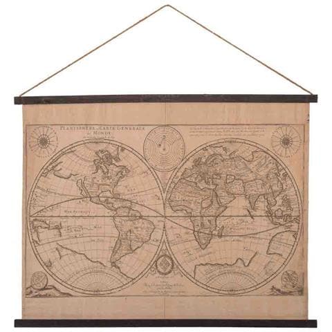 Tela Pergamena Di Lino Stampato 97x76x2 Cm - Foto 1