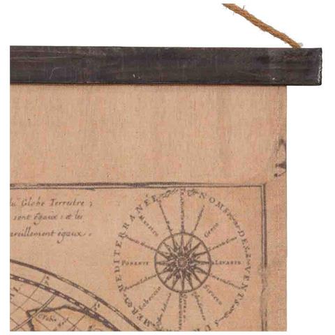Tela Pergamena Di Lino Stampato 97x76x2 Cm - Foto 2