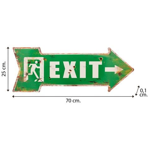 Piastra Da Parete In Metallo Verde 70x25x1h - Foto 4