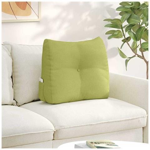 Cuscino per Schiena Verde chiaro 60 x 24 x 50 cm Tessuto - Foto 2