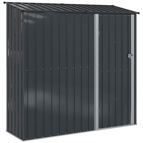 Casette da giardino Antracite 203,5 x 73 x 200 cm Metallo - Foto 1