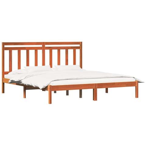 Struttura del letto Marrone cerato 205,5 x 185,5 x 100 cm - Foto 1