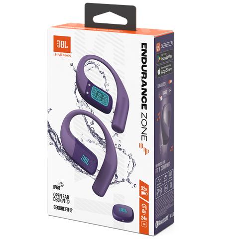 Endurance Zone Cuffie Sportive Open-Ear True Wireless con Archetto Ergonomico, colore Viola - Foto 2