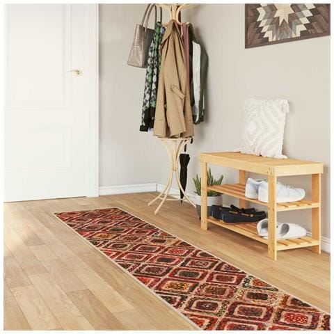 Runner Tappeto MARSA Multicolore 50 x 400 cm Poliestere e PVC - Foto 2