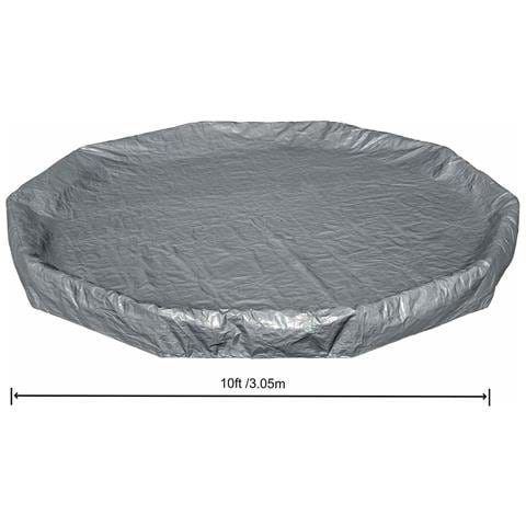 Copertura per piscina 1 Ø3,05 m Rotondo Poliestere Grigio for - Foto 6