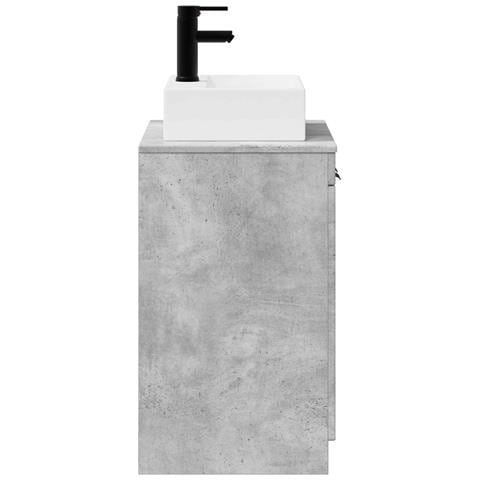 Set di mobili per il bagno Grigio Cemento Legno ingegnerizzato - Foto 10