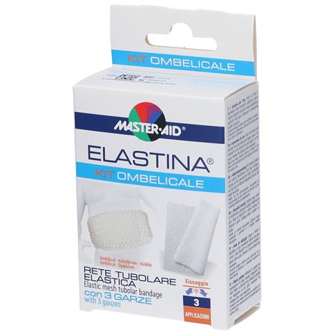 Elastina Kit Ombelicale Rete Tubolare Elastica + 3 Garze Sterili Master-Aid - Foto 1