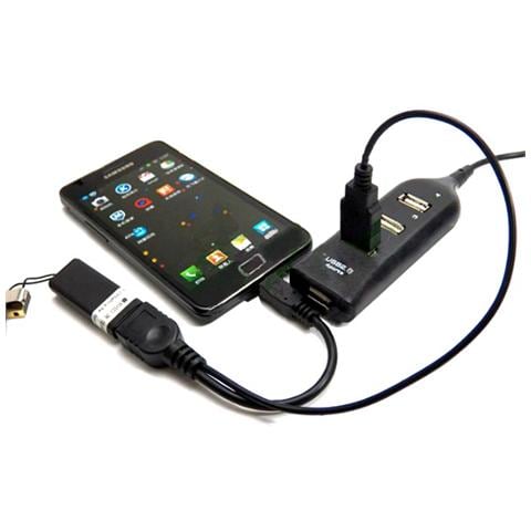 ICOC MUSB-MC2 - Cavo USB A F 2.0 OTG Micro USB M con Alimentazione USB, 30cm Nero - Foto 6