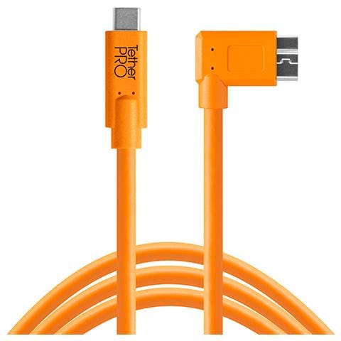 USB-C a 3.0 Micro- B Right Angle 4,60m orange - Foto 1